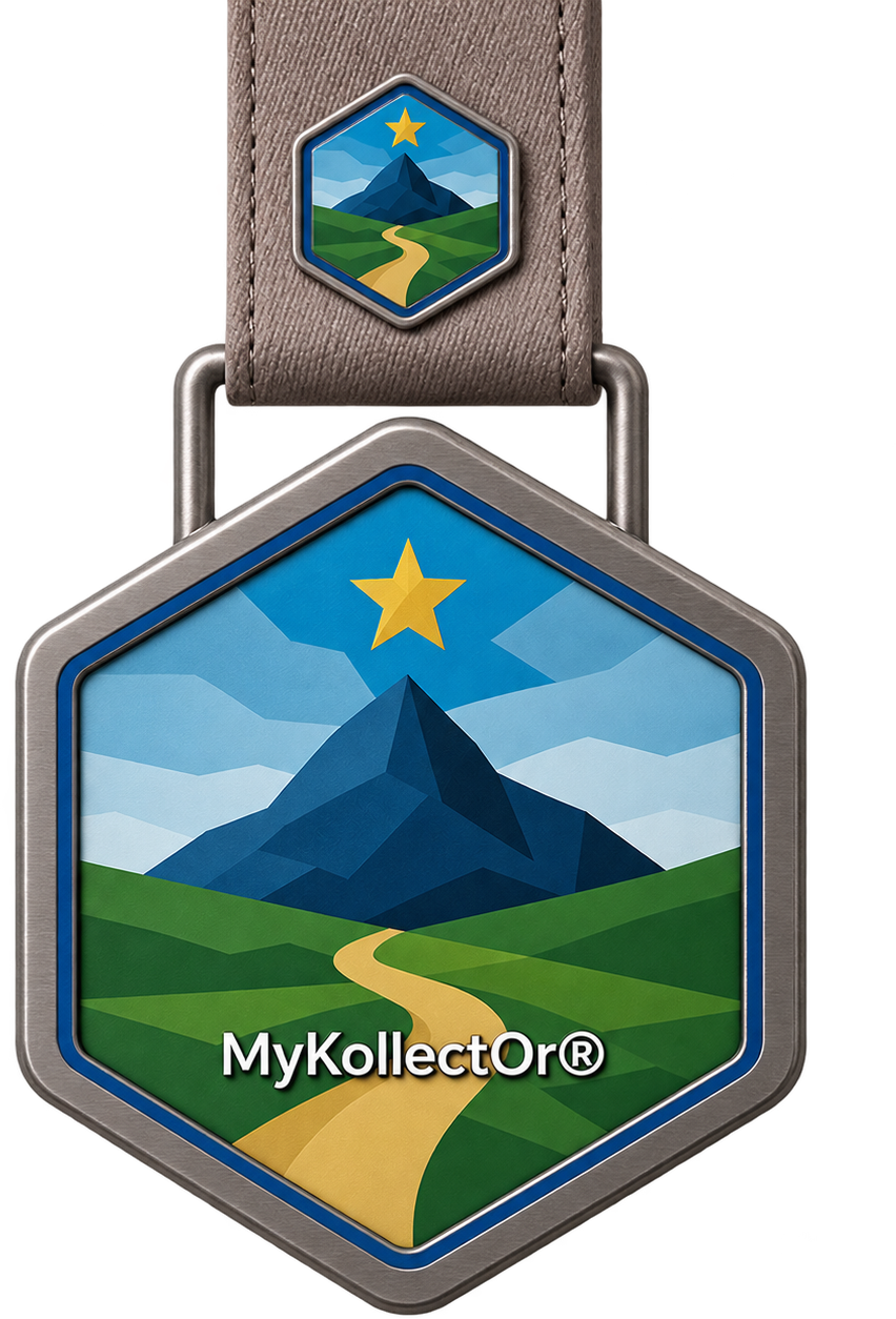 Recto de la médaille MyKollectOr : le lieu mythique gravé